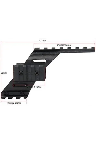 Tabanca İçin Polimer Naylon Fener, Lazer Üst Ray 22mm Tabanca İçin Polimer Naylon Fener, Lazer Üst Ray 22mm