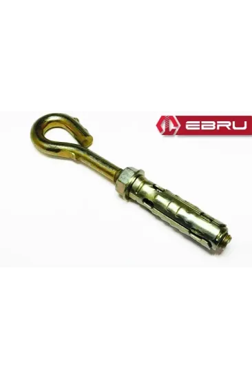 Gömlekli Kancalı Kapalı Çelik Dübel M6 - 10 Adet Gömlekli Kancalı Kapalı Çelik Dübel M6 - 10 Adet
