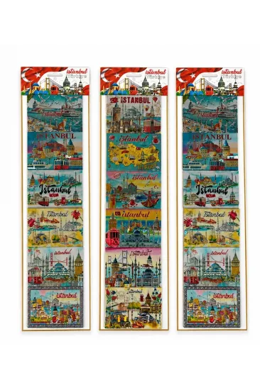 İstanbul Temalı Silikon Buzdolapı Süsü Magnet 6'lı Set Alk5809 İstanbul Temalı Silikon Buzdolapı Süsü Magnet 6'lı Set Alk5809