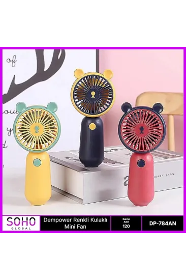 Renkli Kulaklı Mini Fan Renkli Kulaklı Mini Fan