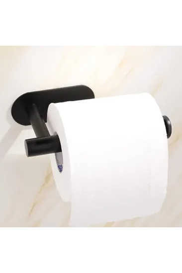 Kendinden Yapışkanlı Tuvalet Kağıtlığı – Mat Siyah Modern Banyo Rulo Askısı Kendinden Yapışkanlı Tuvalet Kağıtlığı – Mat Siyah Modern Banyo Rulo Askısı