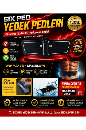 Six Ped Yedek Pedleri İle Cihazınızı Yenileyin, Antrenman Gücünü Artırın.