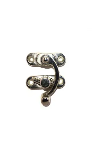 Yay Gözü, Ahşap Kutu Klipsi - Küçük 28x33 Mm, Nikel 1 Adet Yay Gözü, Ahşap Kutu Klipsi - Küçük 28x33 Mm, Nikel 1 Adet