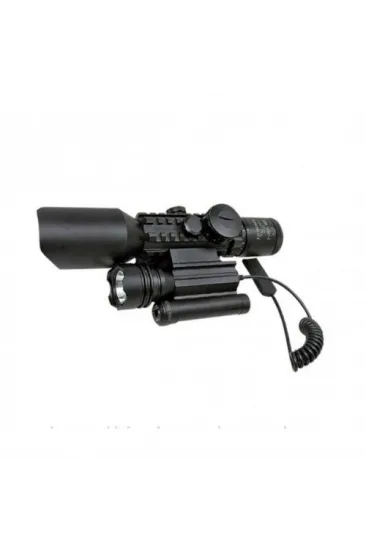 3-10x42 Nikula Zoomlu Av Tüfeği Dürbünü Tüfek Lazeri Zenon Fenerli M9