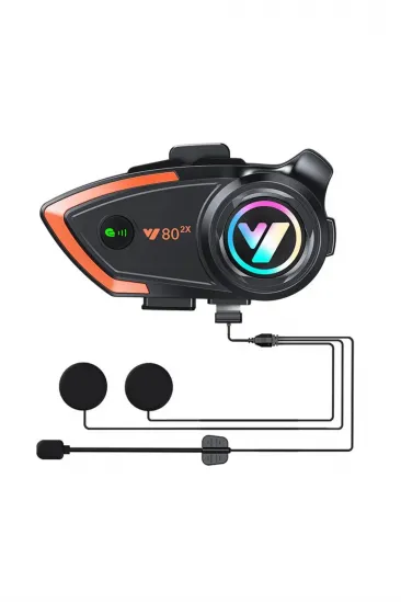 Yeni Model Y80-2x Motosiklet İntercom 2 Kişilik Bağlantı Rgb Işıklı Bluetooth Kulaklık Seti Yeni Model Y80-2x Motosiklet İntercom 2 Kişilik Bağlantı Rgb Işıklı Bluetooth Kulaklık Seti