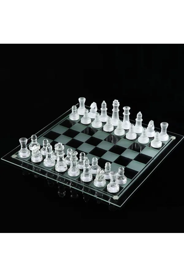 Cam Satranç Seti Oyunu Alk2544