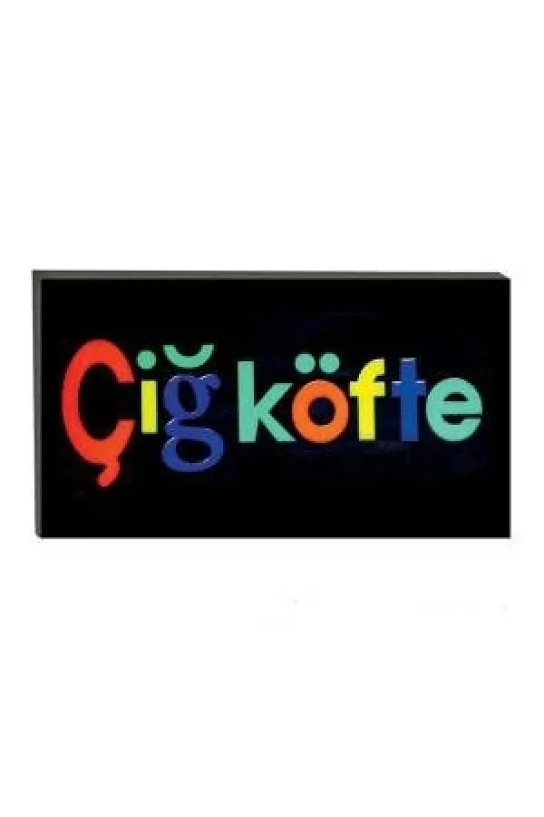 Işıklı Tak Çalıştır Hazır Tabela Çiğ Köfte Işıklı Tak Çalıştır Hazır Tabela Çiğ Köfte