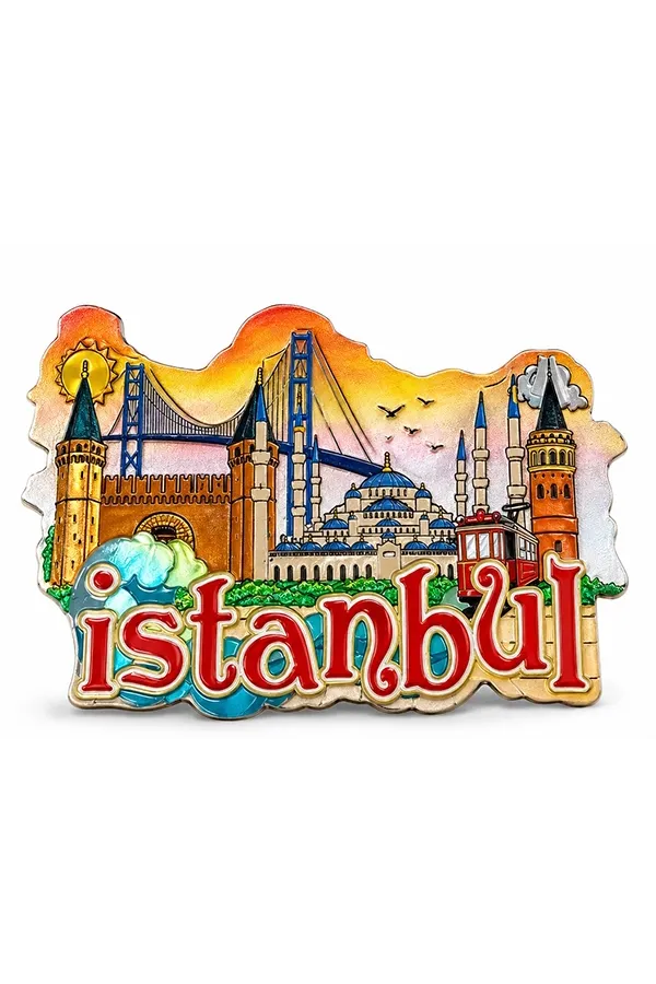 İstanbul Temalı Silikon Buzdolapı Süsü Magnet Alk5941