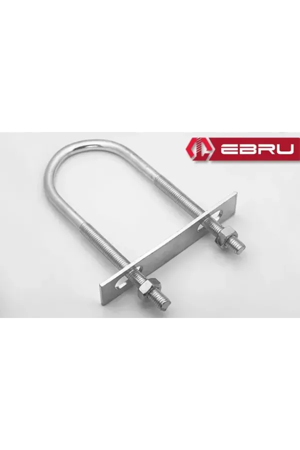 U Civata, Karşılık Demiri + Somunlu - M8x50 - 20 Set