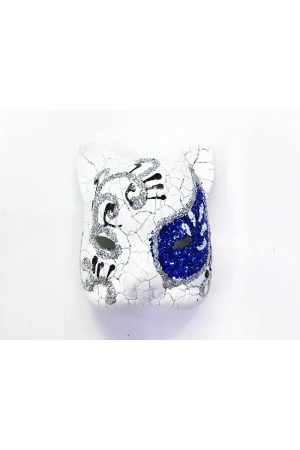 Mavi Renk İşlemeli Seramik Malzemeden İmal Venedik Kedi Model Magnet Mavi Renk İşlemeli Seramik Malzemeden İmal Venedik Kedi Model Magnet