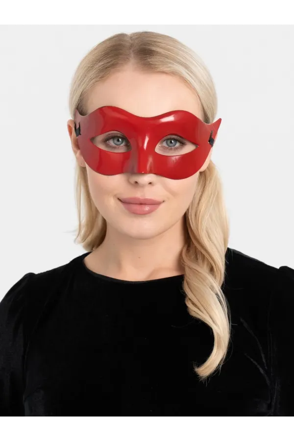 Kırmızı Renk Masquerade Kostüm Partisi Venedik Balo Maskesi Kırmızı Renk Masquerade Kostüm Partisi Venedik Balo Maskesi