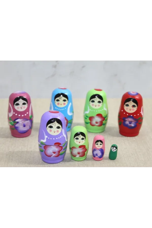 4'lü Ahşap Matruşka Alk3814