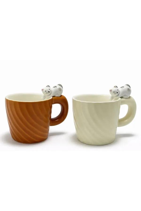 3d Kedi Figürlü Desenli Kupa Bardak Alk5033 3d Kedi Figürlü Desenli Kupa Bardak Alk5033