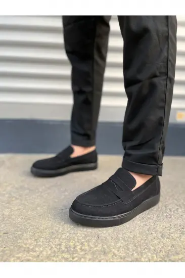 JY180 Estilo X Bağcıksız Süet Erkek Günlük Spor Klasik Ayakkabı SST - Siyah JY180 Estilo X Bağcıksız Süet Erkek Günlük Spor Klasik Ayakkabı SST - Siyah