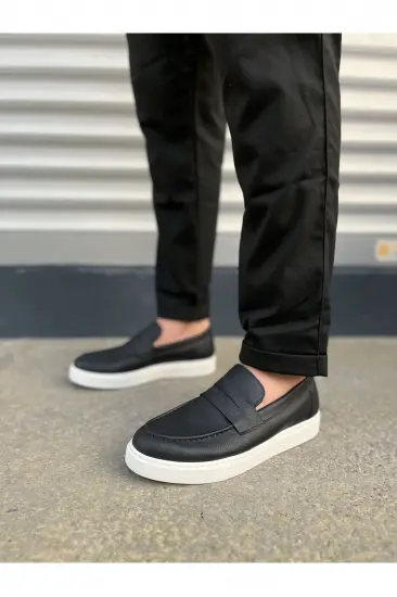 JY180 Estilo X Bağcıksız Cilt Erkek Günlük Spor Klasik Ayakkabı CBT - Siyah JY180 Estilo X Bağcıksız Cilt Erkek Günlük Spor Klasik Ayakkabı CBT - Siyah
