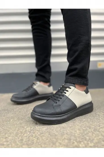 JY151 Boost Bağcıklı Cilt Süet Erkek Günlük Sneaker Ayakkabı CSST - Siyah/Gri JY151 Boost Bağcıklı Cilt Süet Erkek Günlük Sneaker Ayakkabı CSST - Siyah/Gri