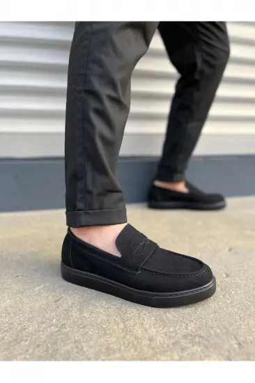 JY180 Estilo X Bağcıksız Süet Erkek Günlük Spor Klasik Ayakkabı SST - Siyah JY180 Estilo X Bağcıksız Süet Erkek Günlük Spor Klasik Ayakkabı SST - Siyah