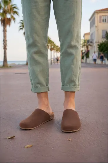 JY0556 Ravn Bağcıksız Hakiki Süet Deri Erkek Günlük Mantar Taban Loafer Klasik Ayakkabı HDMT - Kahve JY0556 Ravn Bağcıksız Hakiki Süet Deri Erkek Günlük Mantar Taban Loafer Klasik Ayakkabı HDMT - Kahve