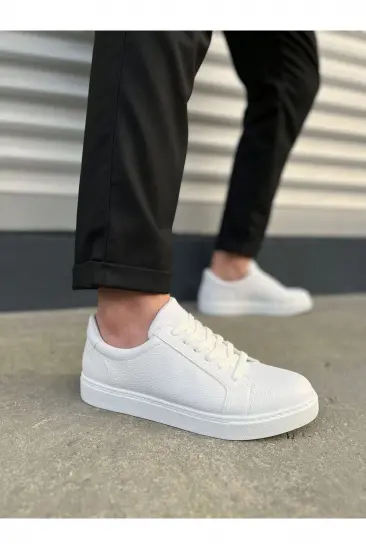 JY165 Elite Bağcıklı Cilt Erkek Günlük Sneaker Ayakkabı CBT - Beyaz JY165 Elite Bağcıklı Cilt Erkek Günlük Sneaker Ayakkabı CBT - Beyaz