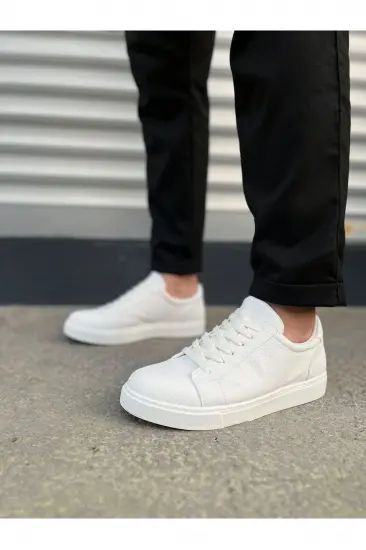 JY165 Elite Bağcıklı Cilt Erkek Günlük Sneaker Ayakkabı CBT - Beyaz JY165 Elite Bağcıklı Cilt Erkek Günlük Sneaker Ayakkabı CBT - Beyaz