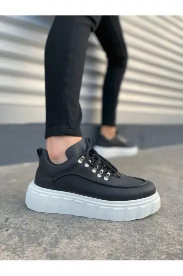 JY010 Cloud Bağcıklı Cilt Erkek Günlük Sneaker Ayakkabı CBT - Siyah JY010 Cloud Bağcıklı Cilt Erkek Günlük Sneaker Ayakkabı CBT - Siyah
