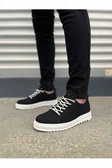 JY152 Cool Bağcıklı Süet Erkek Günlük Spor Klasik Ayakkabı SBT - Siyah JY152 Cool Bağcıklı Süet Erkek Günlük Spor Klasik Ayakkabı SBT - Siyah