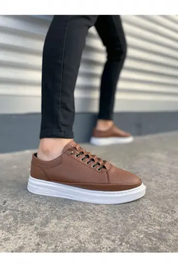 JY0535 Prime Bağcıklı Cilt Erkek Günlük Sneaker Ayakkabı CBT - Taba JY0535 Prime Bağcıklı Cilt Erkek Günlük Sneaker Ayakkabı CBT - Taba