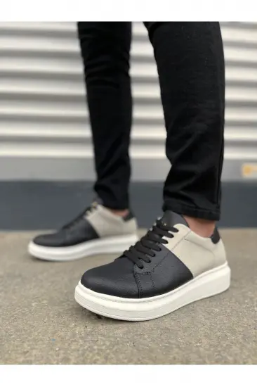 JY151 Boost Bağcıklı Cilt Süet Erkek Günlük Sneaker Ayakkabı CSBT - Siyah/Gri JY151 Boost Bağcıklı Cilt Süet Erkek Günlük Sneaker Ayakkabı CSBT - Siyah/Gri