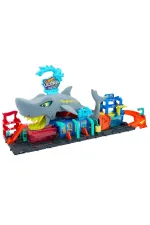 HTN82 Hot Wheels Muhteşem Köpek Balığı Araba Yıkama Oyun Seti