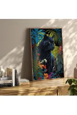 20071 PUZZLE 500 Black Panther With a Tropical