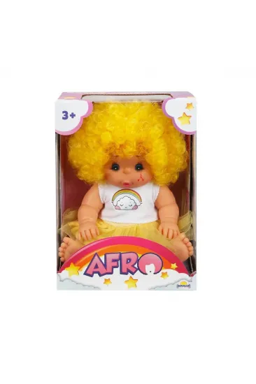 20040 Afro Kıvırcık Saçlı Bebek 23 cm -Sunman 20040 Afro Kıvırcık Saçlı Bebek 23 cm -Sunman