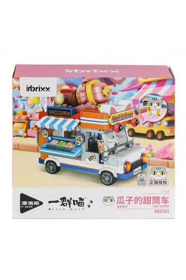 P885301 PANLOS Brick - One Meow Serisi - Guazi'nin Dondurma Arabası 723 Parça Yapım Seti P885301 PANLOS Brick - One Meow Serisi - Guazi'nin Dondurma Arabası 723 Parça Yapım Seti