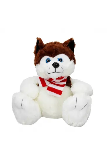 1030 Oturan Husky Atkılı Köpek 30 cm