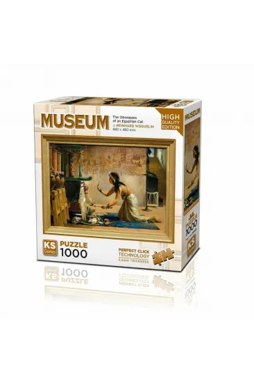 20668 The Obsequies Of An Egyptian Cat 1000 Parça Puzzle -KS Puzzle