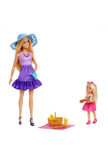 JBF43 Barbie Malibu ve Chelsea ve Aksesuarları