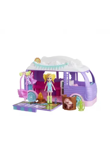 JCC32 Polly Pocket Eğlenceli Karavan Oyun Seti