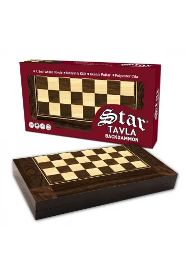 1020180 Star Polyester Ceviz Tavla (Büyük) 1020180 Star Polyester Ceviz Tavla (Büyük)