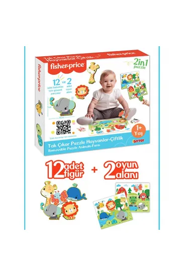 FP2755 FISHER PRICE TAK ÇIKAR PUZZLE HAYVANLAR FP2755 FISHER PRICE TAK ÇIKAR PUZZLE HAYVANLAR