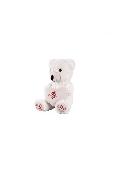 5520 50 CM BEYAZ KALPLİ AYICIK 5520 50 CM BEYAZ KALPLİ AYICIK