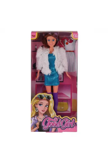 WG-66770 Parlak Elbiseli Ceketli Bebek 29 cm -Vardem
