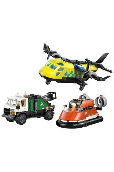 60505 Lego City Uçak, Servis Kamyonu ve Hoverkraft 990 parça +7 yaş 60505 Lego City Uçak, Servis Kamyonu ve Hoverkraft 990 parça +7 yaş