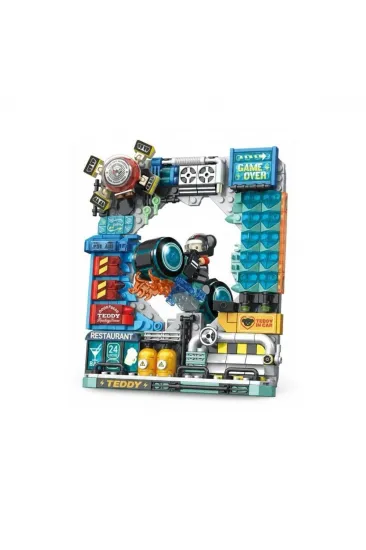 P881505 PANLOS MOTORCU TEDDY 458 PARÇA BLOCK OYUNCAK