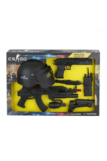 ER-120M CS Go Kask ve Silah Oyun Seti -Erdem Oyuncak ER-120M CS Go Kask ve Silah Oyun Seti -Erdem Oyuncak