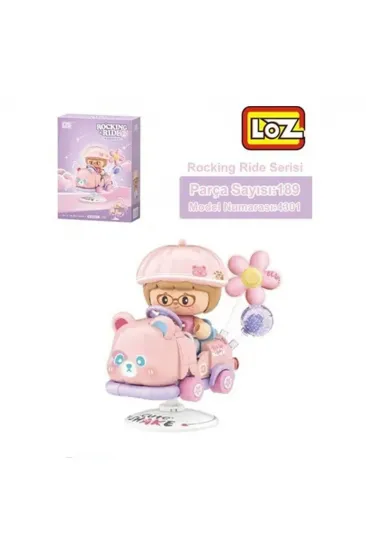 LZ-4301 LOZ PEMBE AYI SALLANMA SÜRÜŞÜ 189 PARÇA BLOCK OYUNCAK LZ-4301 LOZ PEMBE AYI SALLANMA SÜRÜŞÜ 189 PARÇA BLOCK OYUNCAK