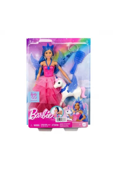 HRR16 Barbie Mavi Saçlı Prenses Bebek HRR16 Barbie Mavi Saçlı Prenses Bebek