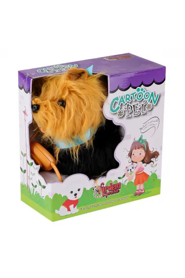 PFTB267 Yürüyen Tasmalı Peluş Köpek PFTB267 Yürüyen Tasmalı Peluş Köpek