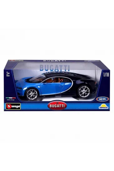 1011040 1:18 Bugatti Chiron Model Mavi Araba -Sunman 1011040 1:18 Bugatti Chiron Model Mavi Araba -Sunman