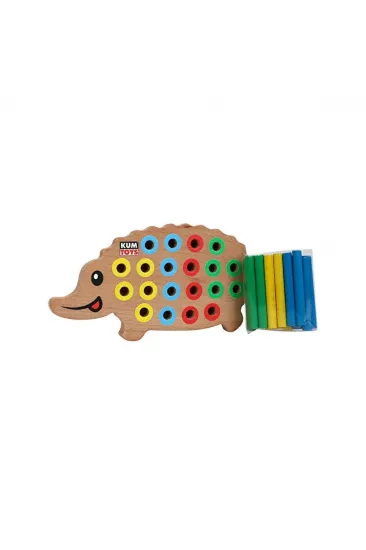 KM5655 Ahşap Kirpi Bultak -Kumtoys KM5655 Ahşap Kirpi Bultak -Kumtoys