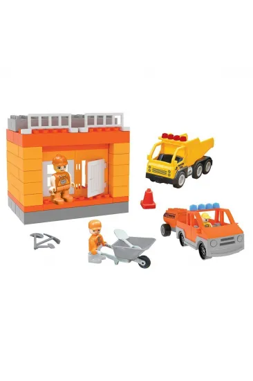 03 612 Double Blocks İnşaat Seti -Pilsan Oyuncak