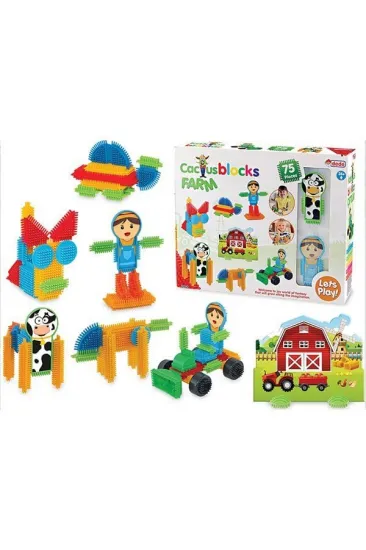 03312 KAKTÜS BLOKLAR ÇİFTLİK 75PCS